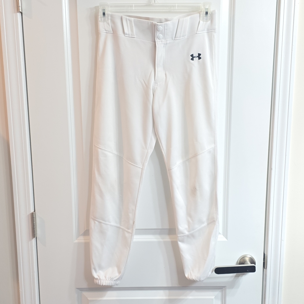Under Armour White Athletic Baseball Pants